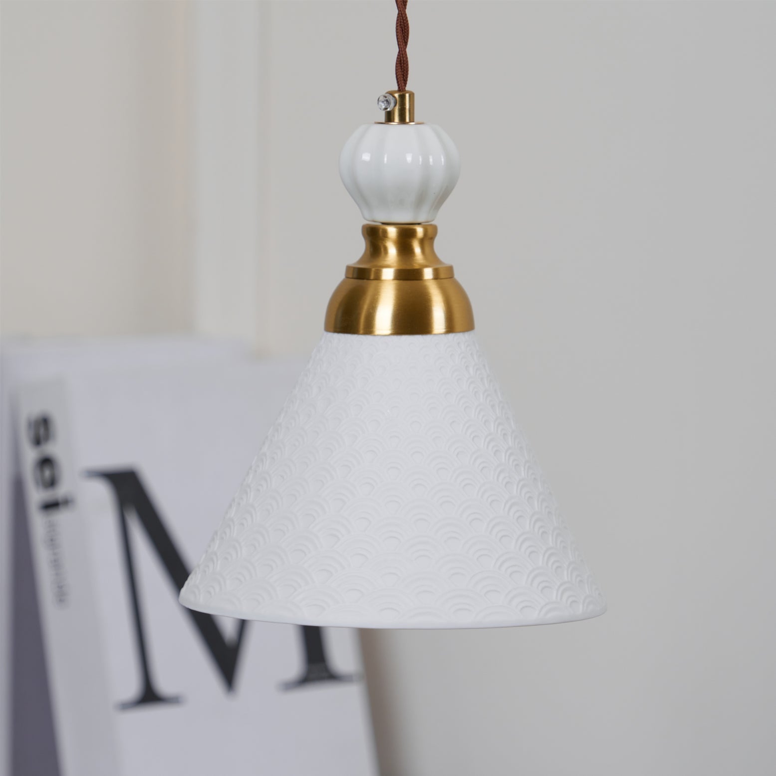 WINTHROP STONEWARE HANGING LANTERN