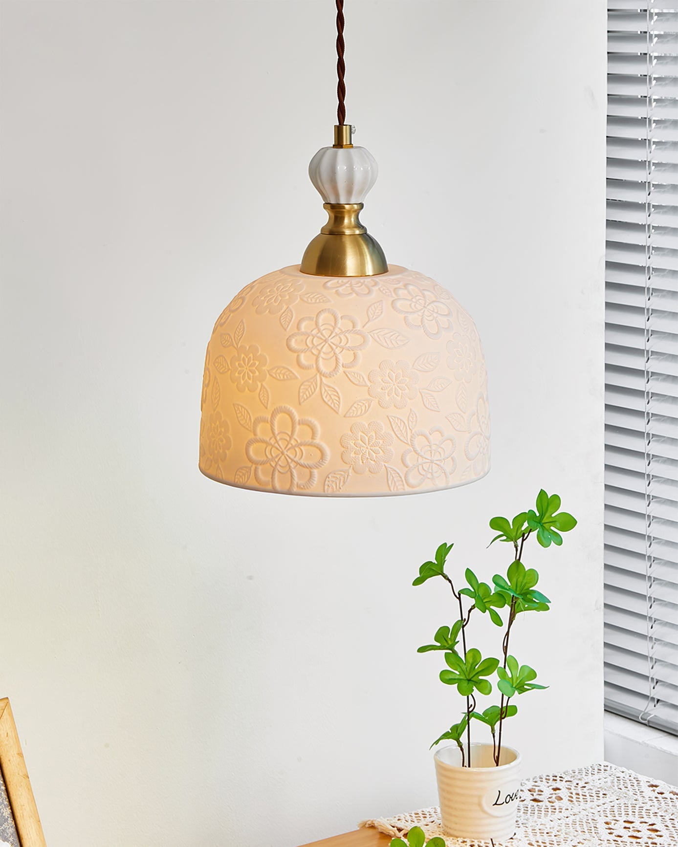 WINTHROP STONEWARE HANGING LANTERN