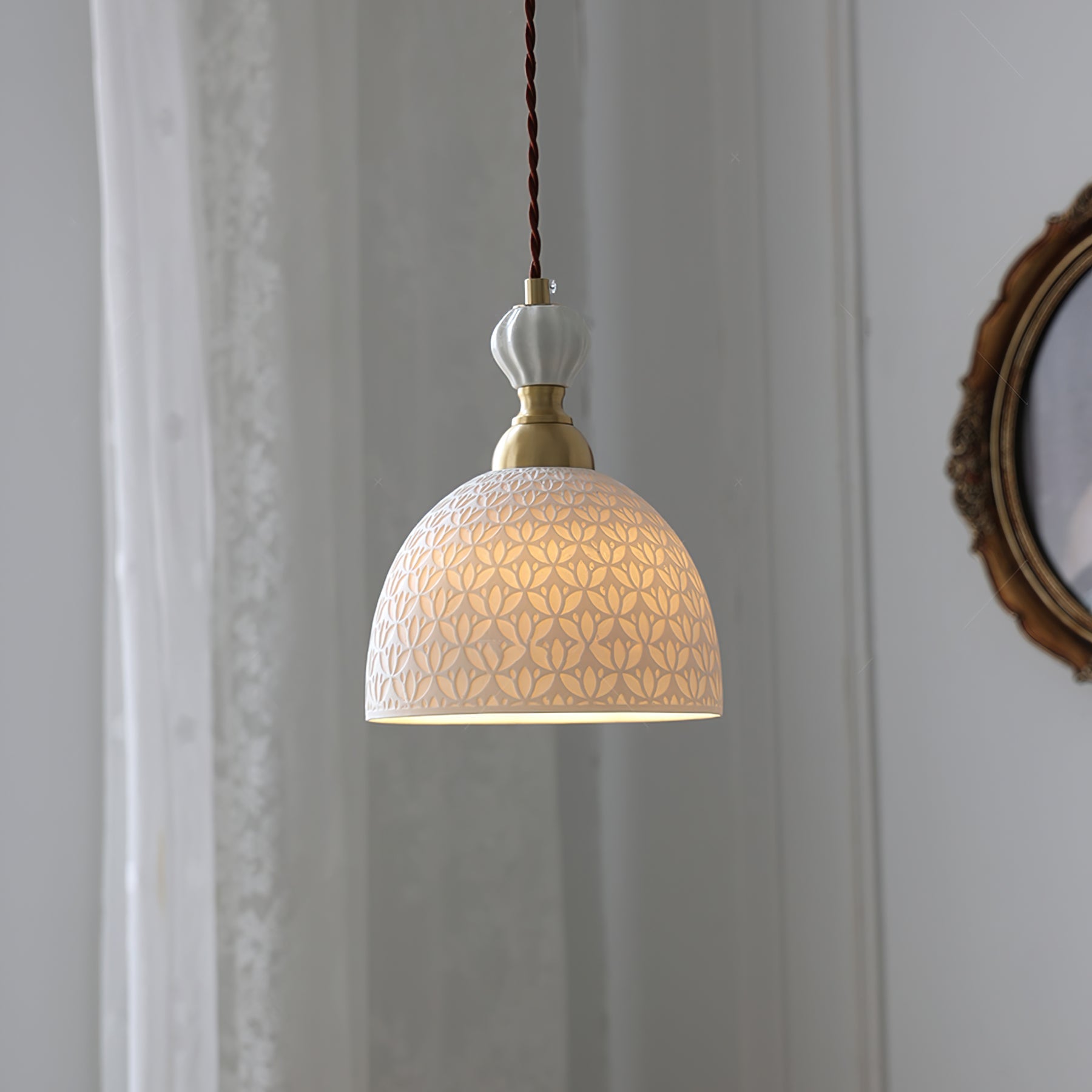 WINTHROP STONEWARE HANGING LANTERN