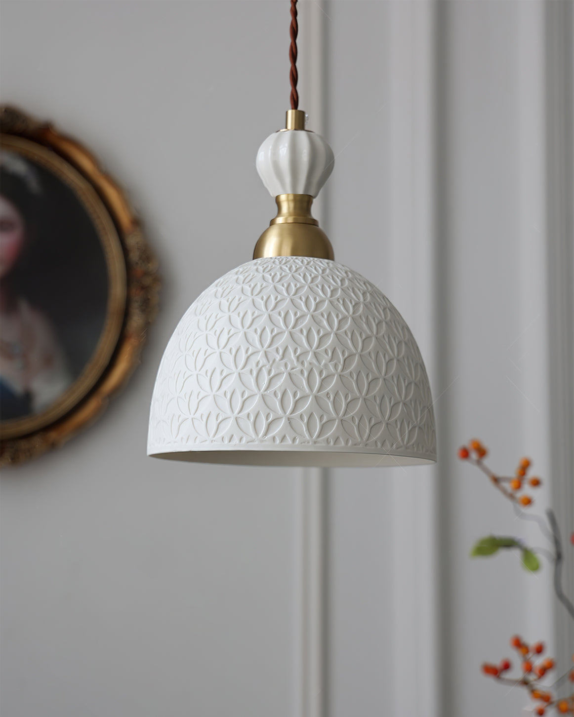 WINTHROP STONEWARE HANGING LANTERN