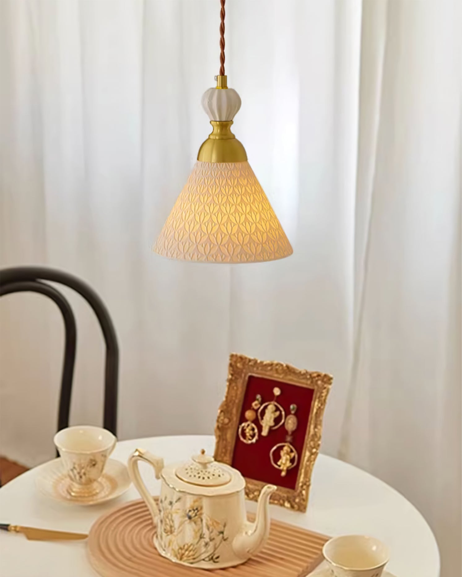 WINTHROP STONEWARE HANGING LANTERN