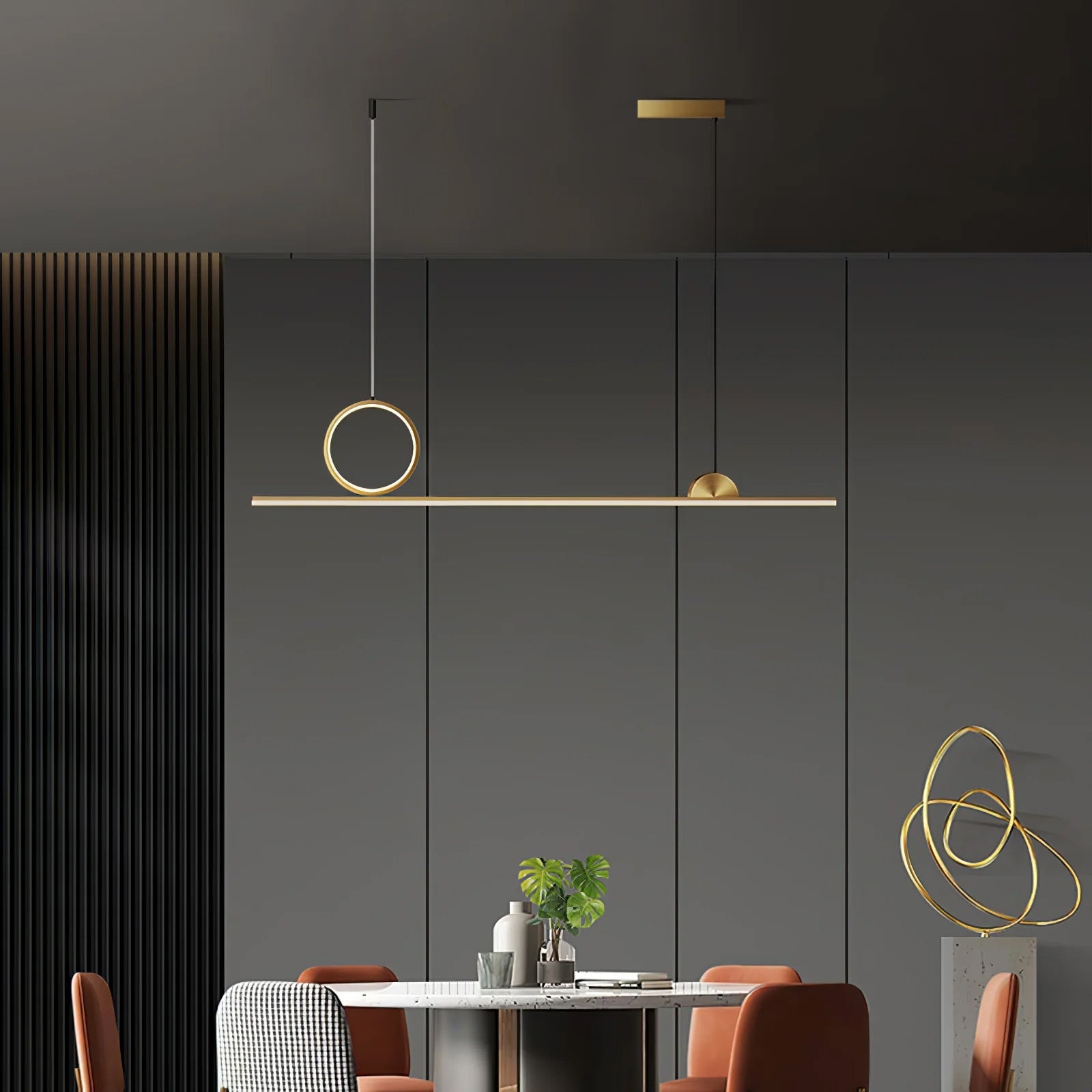 WINTHORPE CIRCULAR LINEAR HANGING LANTERN