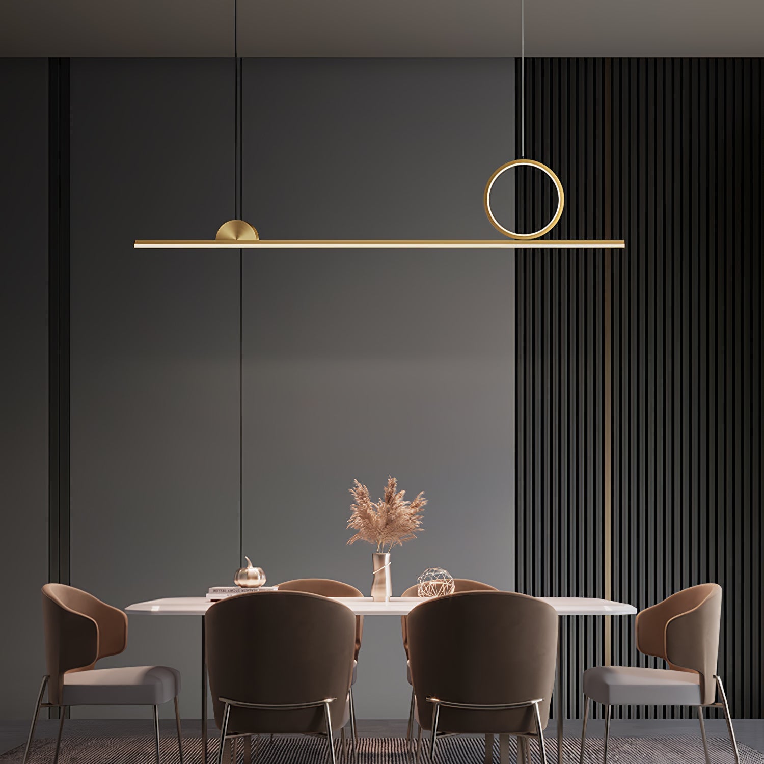 WINTHORPE CIRCULAR LINEAR HANGING LANTERN