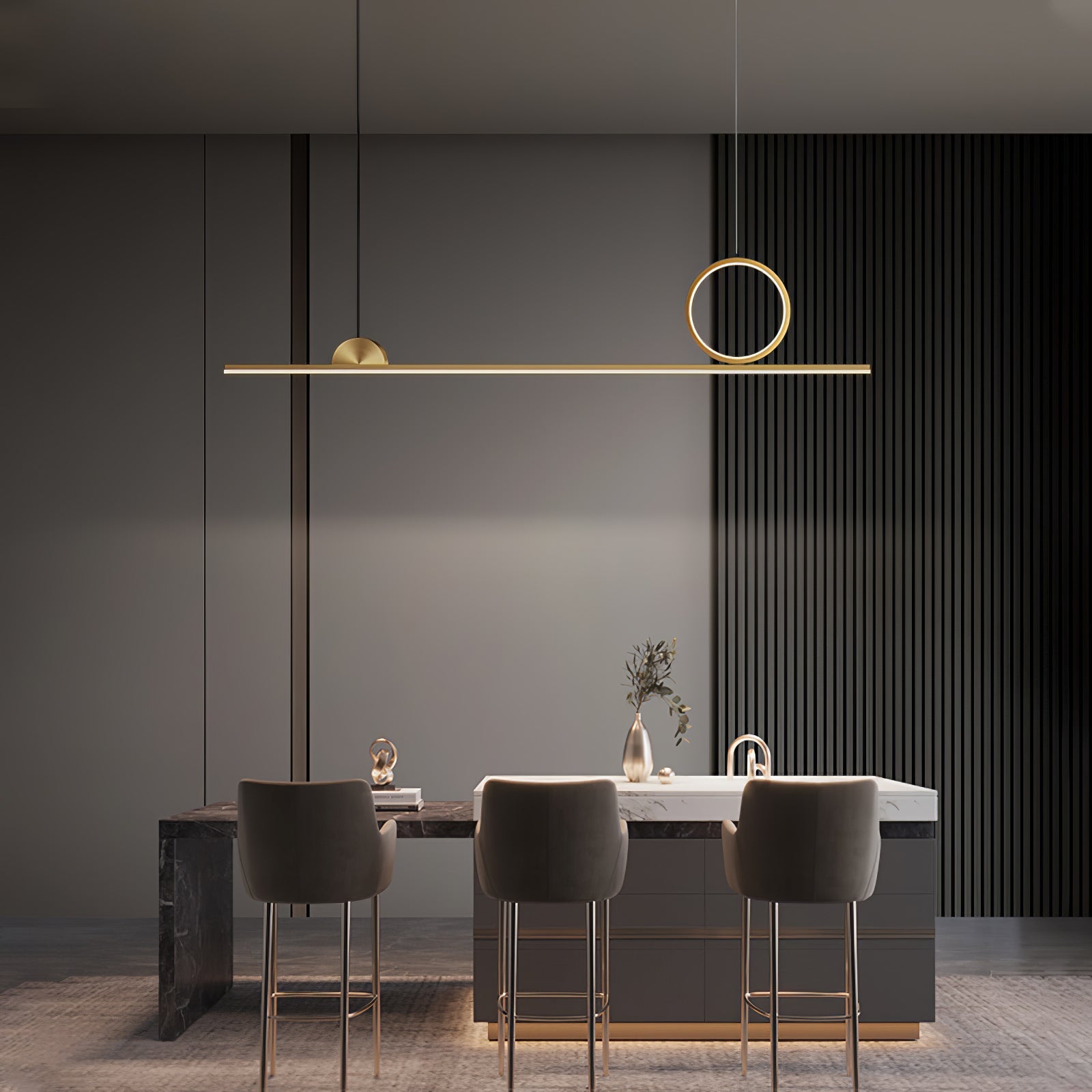 WINTHORPE CIRCULAR LINEAR HANGING LANTERN