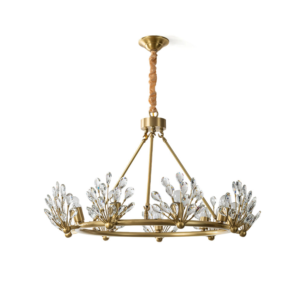 LAVENHAM FROSTED CRYSTAL CEILING LANTERN