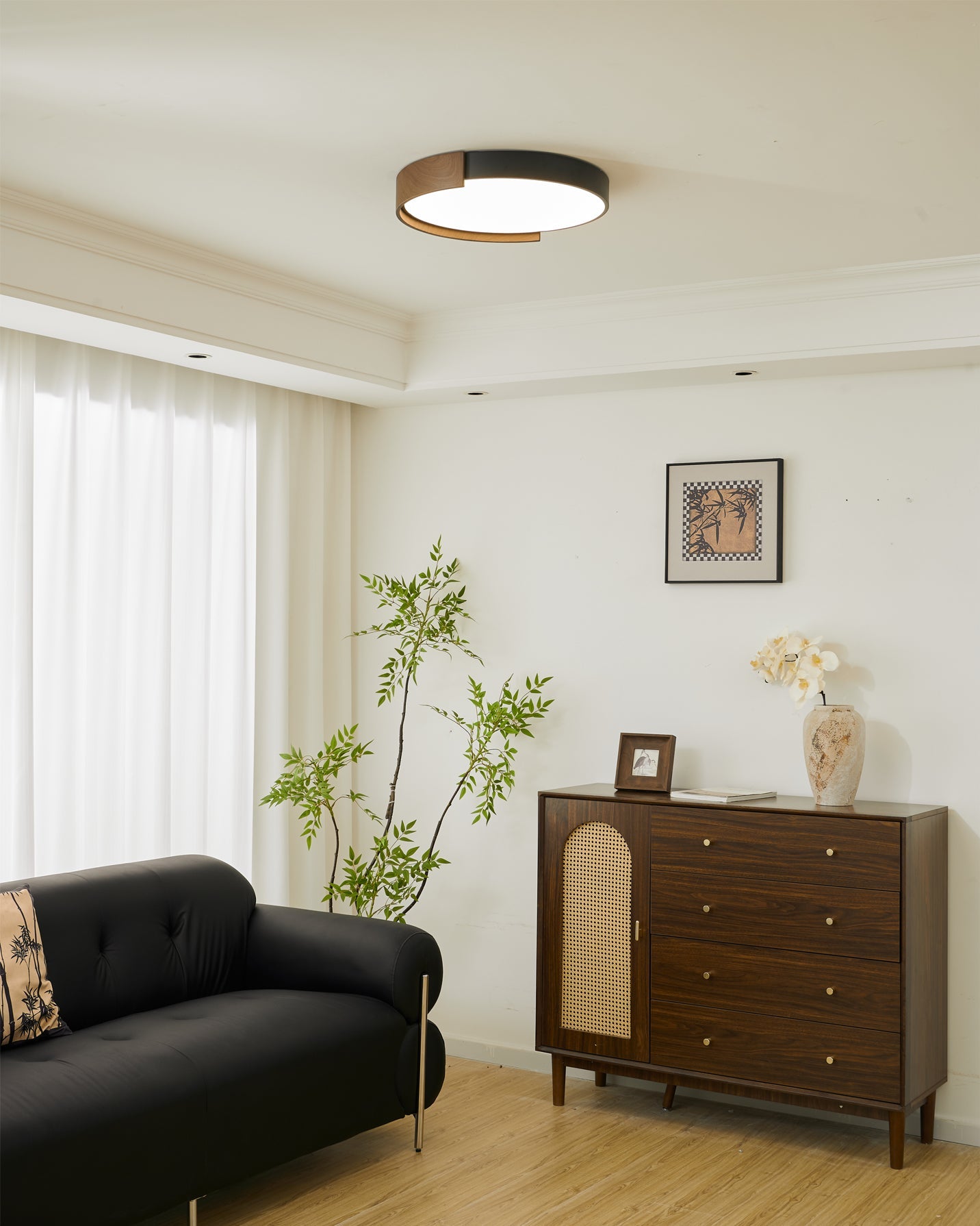 FENWICK RUSTIC WOODEN CEILING LANTERN