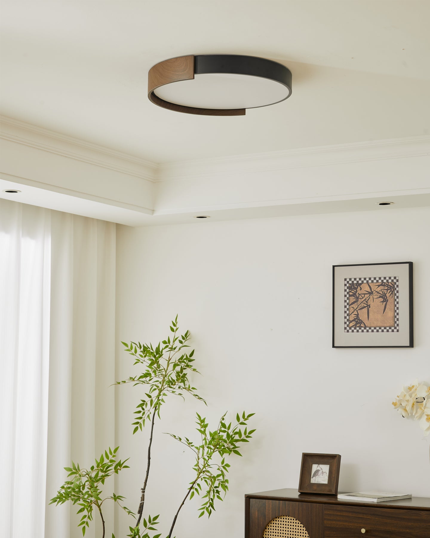 FENWICK RUSTIC WOODEN CEILING LANTERN