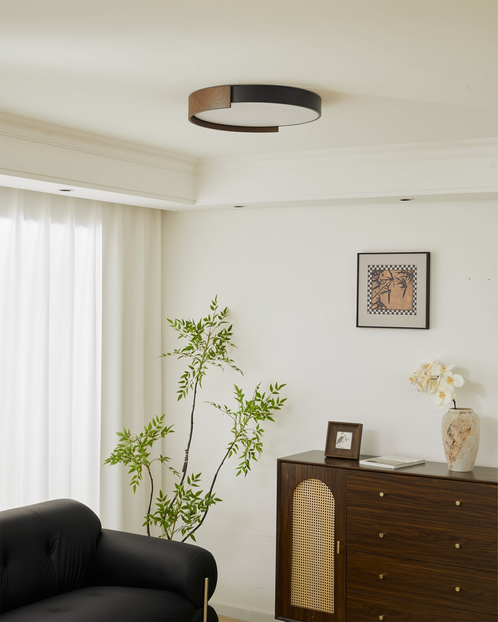 FENWICK RUSTIC WOODEN CEILING LANTERN