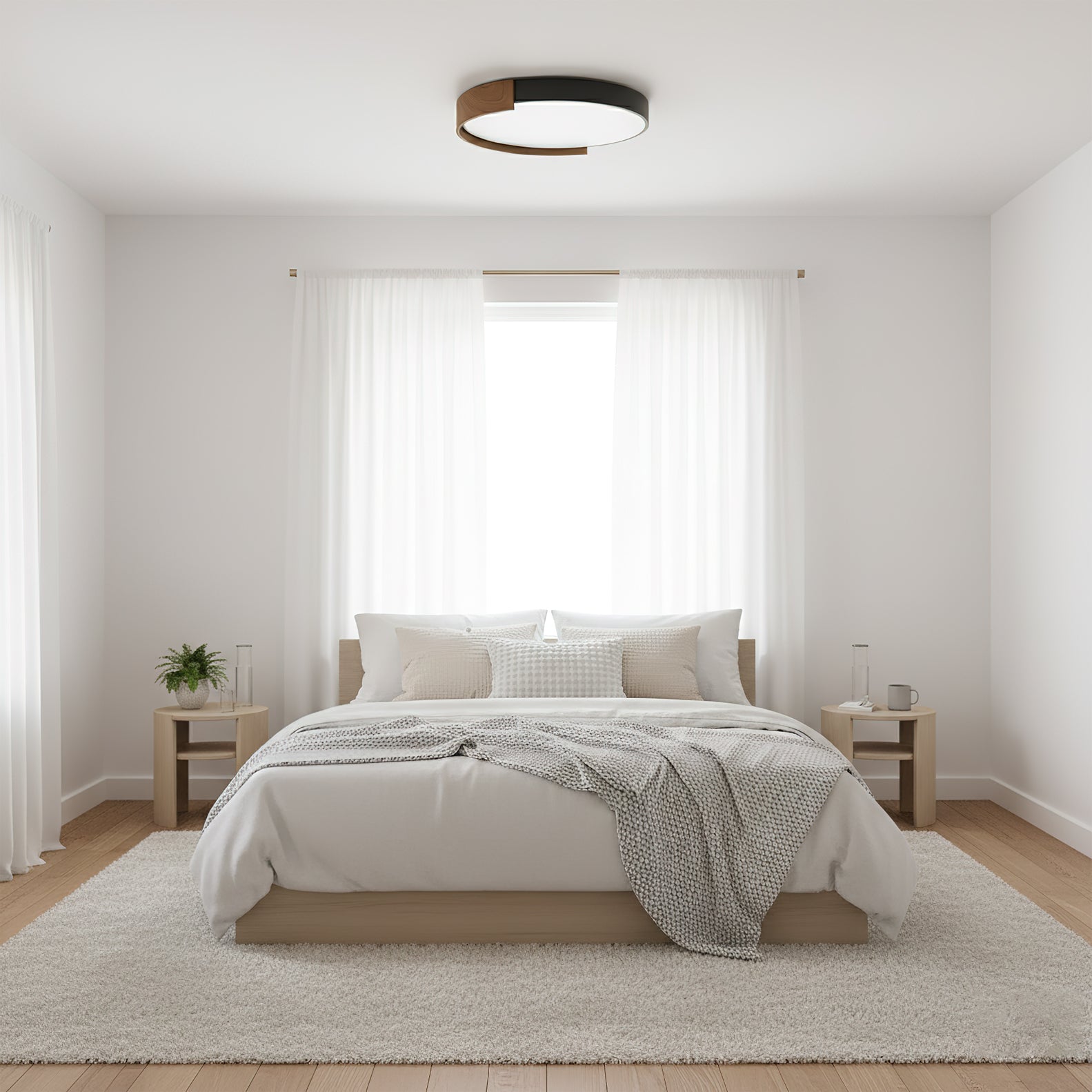 FENWICK RUSTIC WOODEN CEILING LANTERN