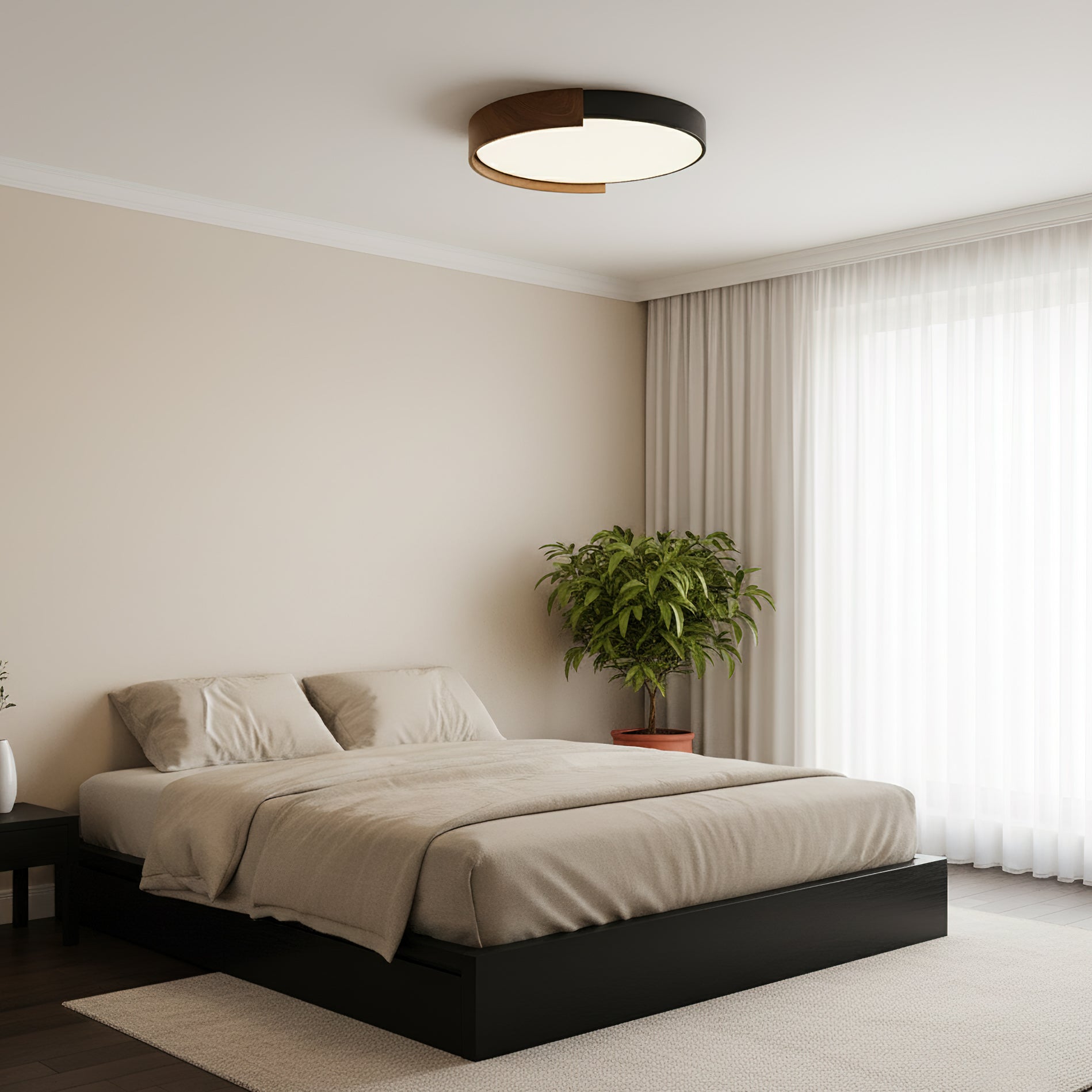 FENWICK RUSTIC WOODEN CEILING LANTERN