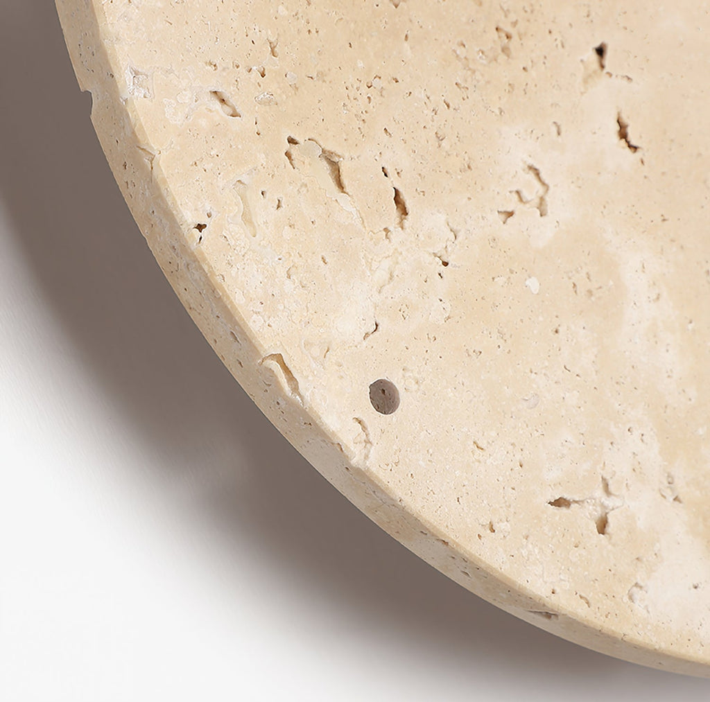 RAVENSTONE TRAVERTINE TIMEPIECE WALL SCONCE