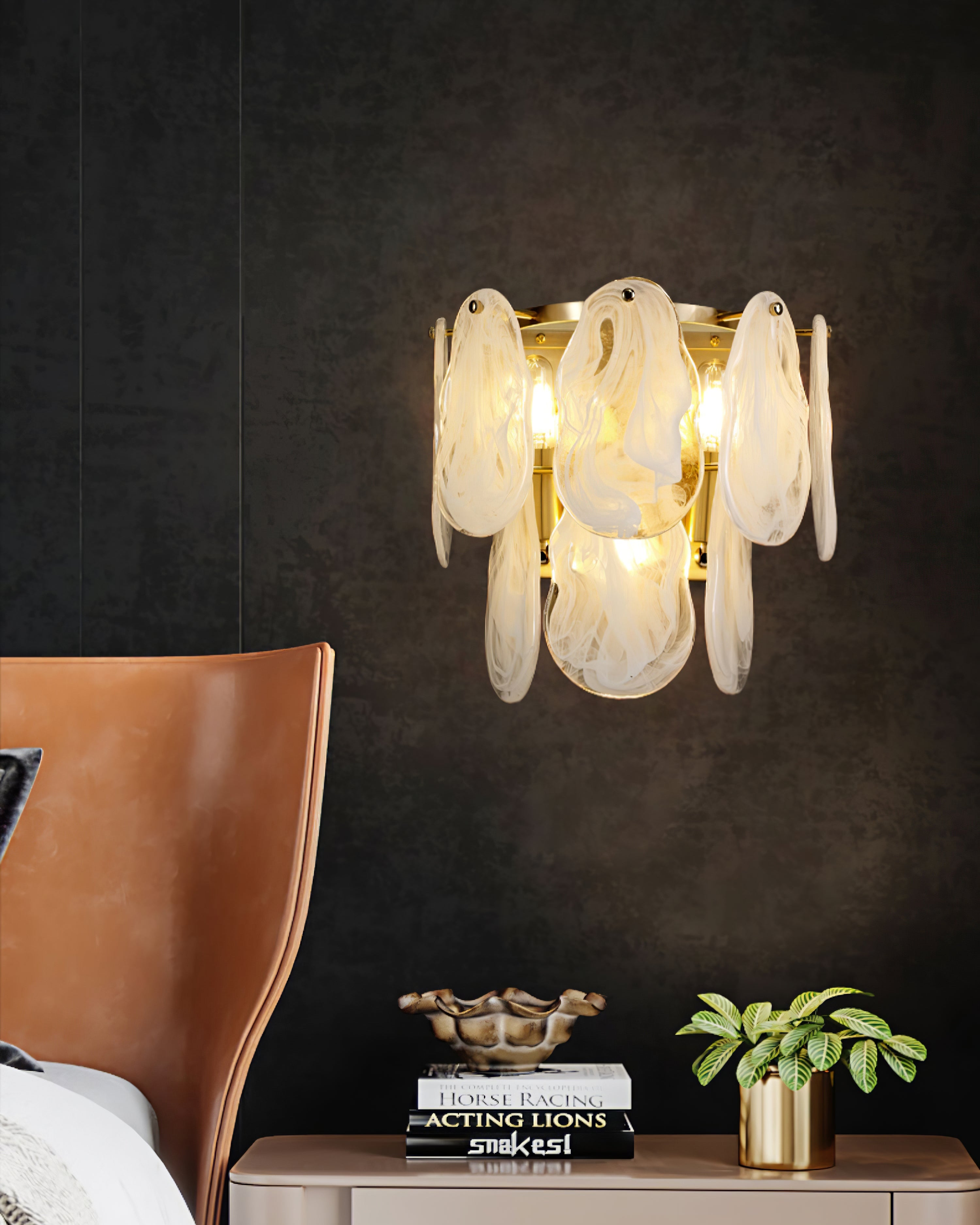 WINDSOR CLOUDY GLASS WALL SCONCE