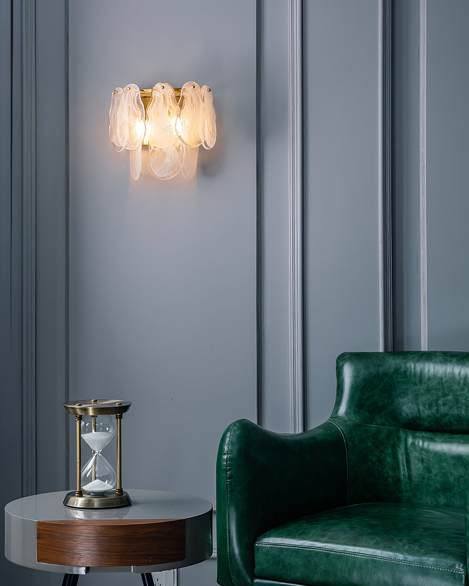 WINDSOR CLOUDY GLASS WALL SCONCE
