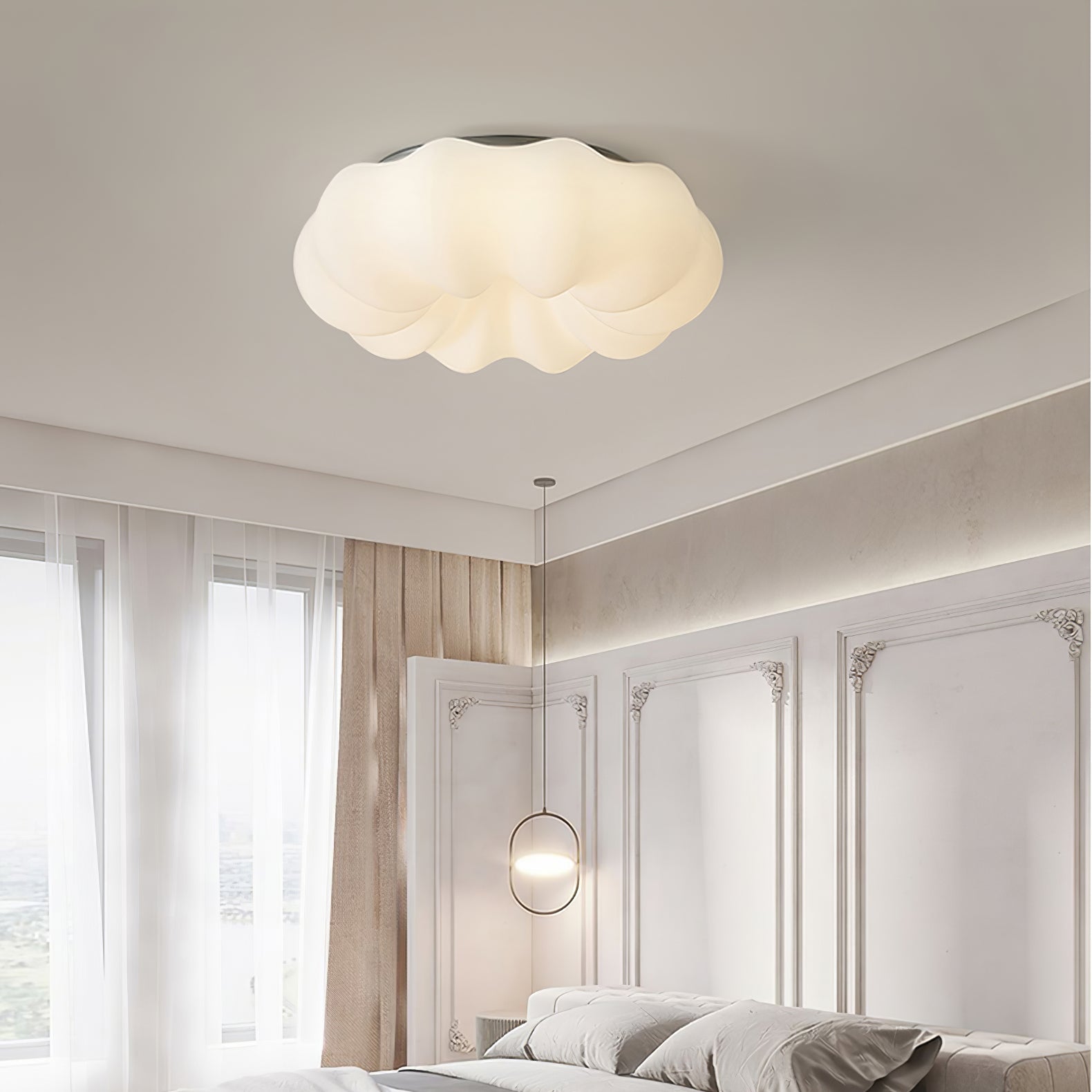 WHITBY CLOUD SCULPTED CEILING LANTERN