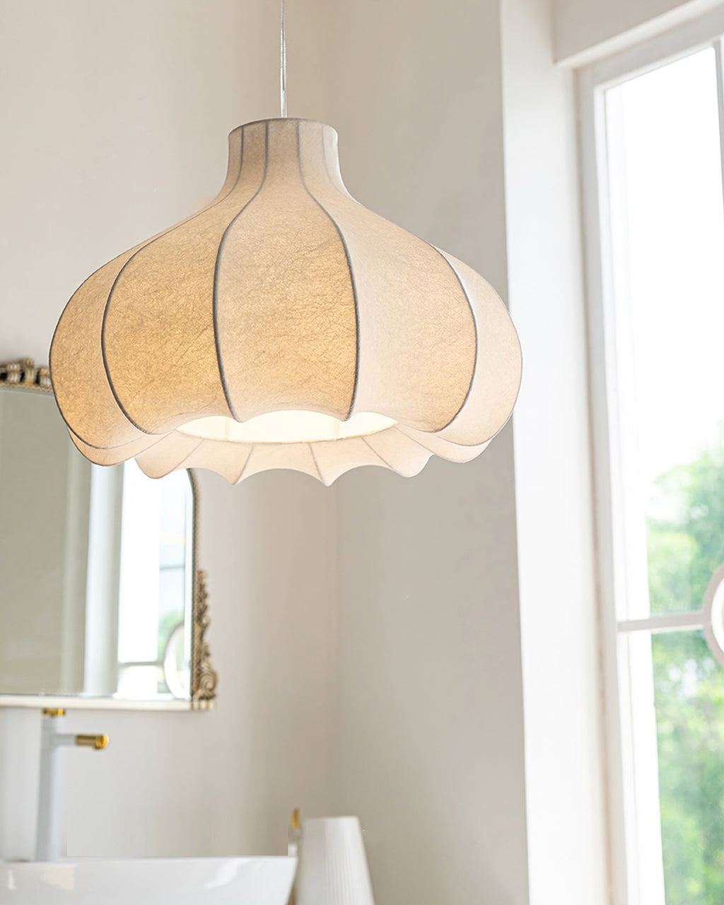 ELMSWORTH SILK ENVELOPED PENDANT LIGHT