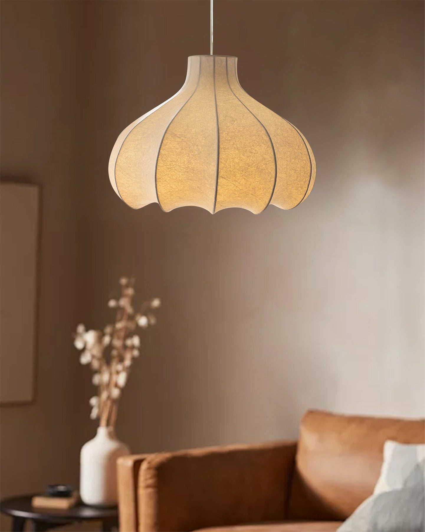 ELMSWORTH SILK ENVELOPED PENDANT LIGHT