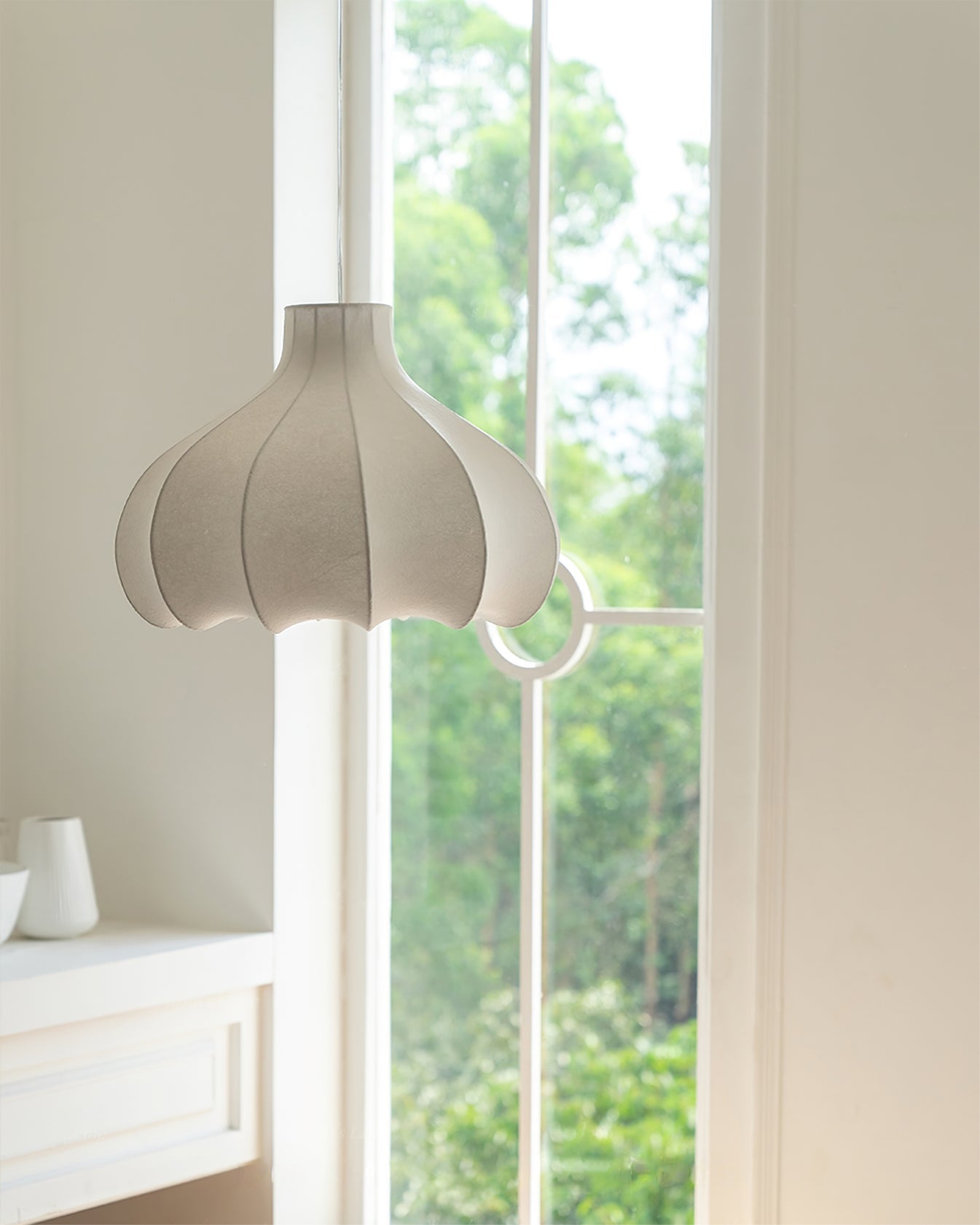 ELMSWORTH SILK ENVELOPED PENDANT LIGHT