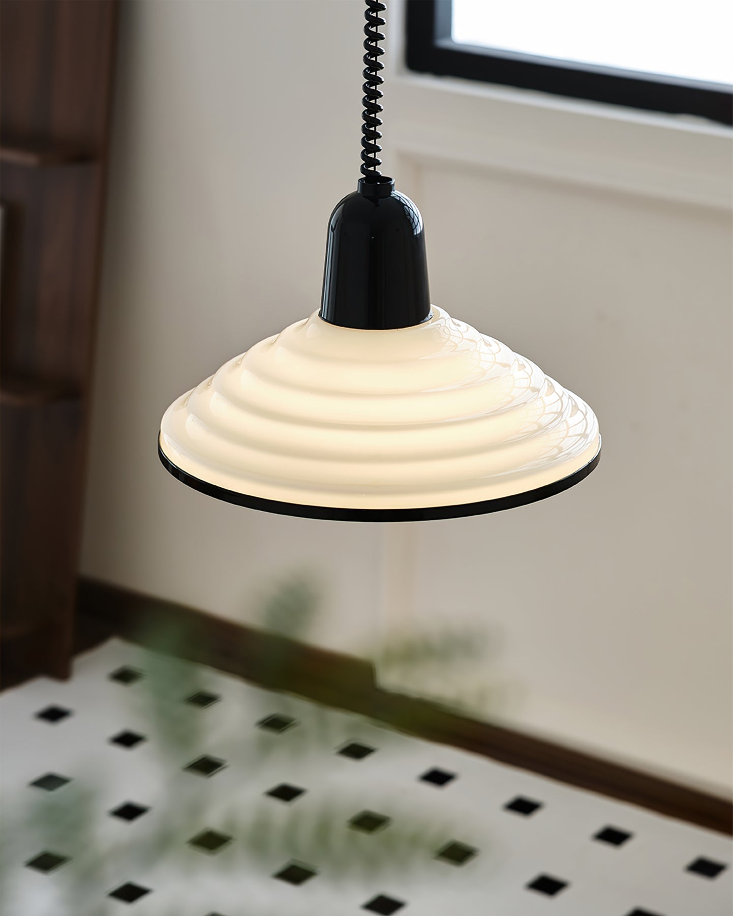 WINTHROP FROSTED GLASS HANGING LANTERN