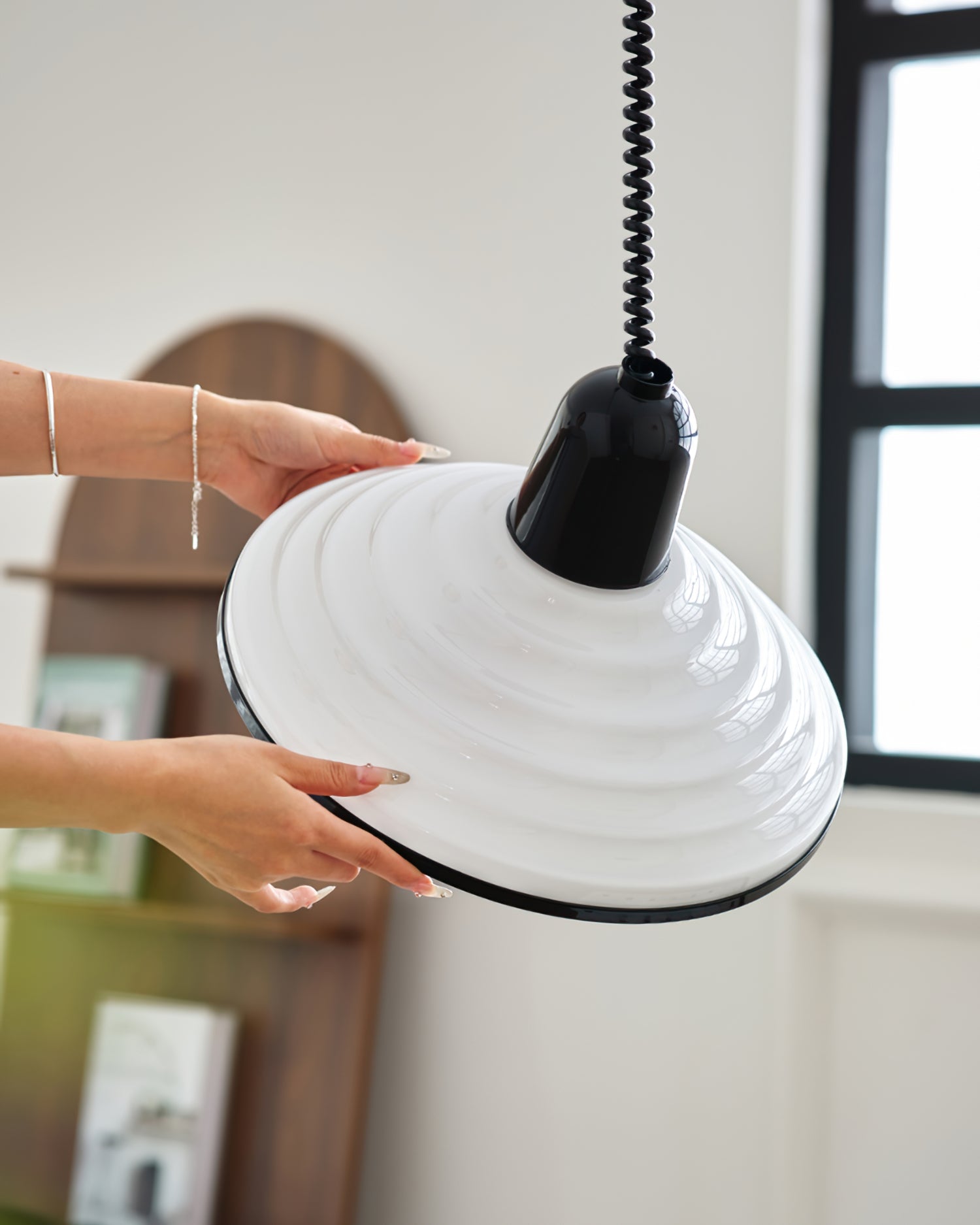 WINTHROP FROSTED GLASS HANGING LANTERN