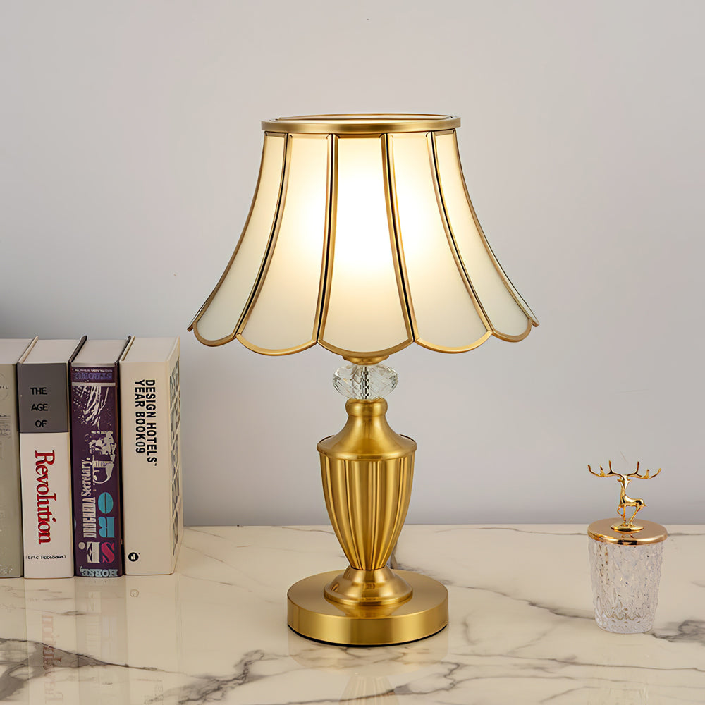 WINTHORPE CRYSTAL ENCRUSTED TABLE LANTERN