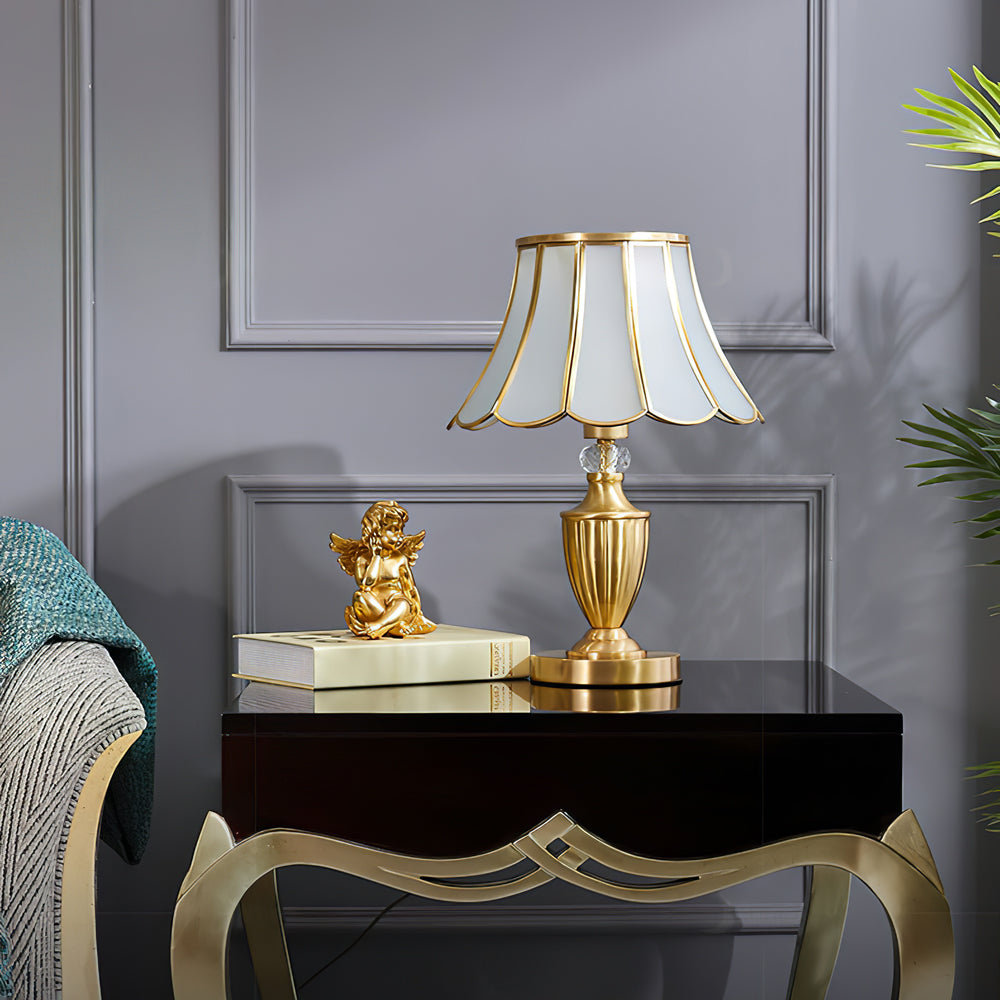 WINTHORPE CRYSTAL ENCRUSTED TABLE LANTERN