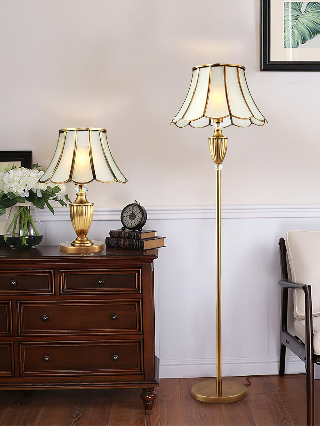 WINTHORPE CRYSTAL ENCRUSTED TABLE LANTERN