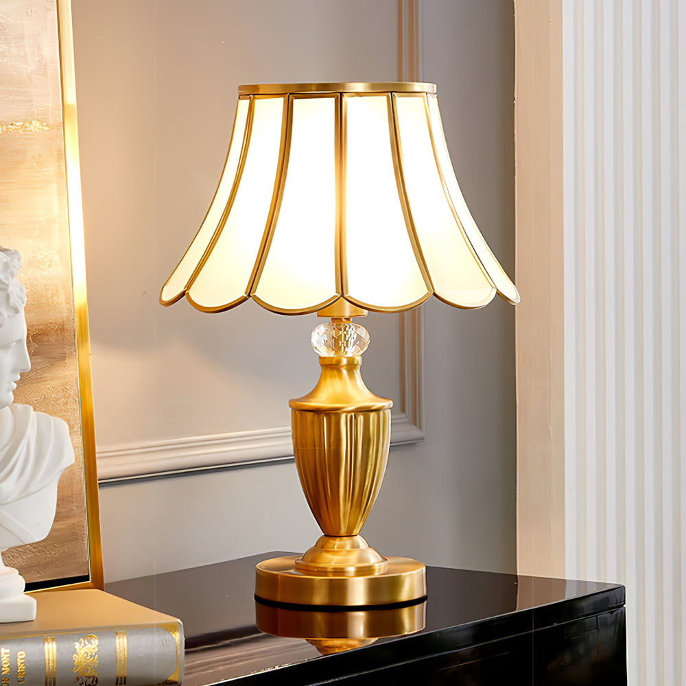 WINTHORPE CRYSTAL ENCRUSTED TABLE LANTERN