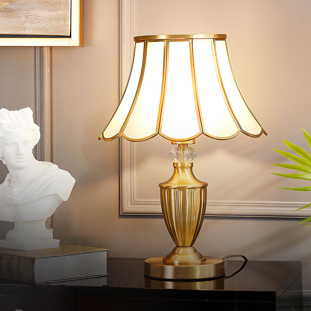 WINTHORPE CRYSTAL ENCRUSTED TABLE LANTERN