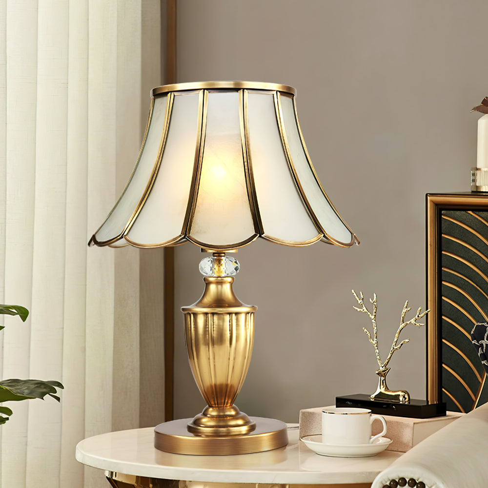WINTHORPE CRYSTAL ENCRUSTED TABLE LANTERN