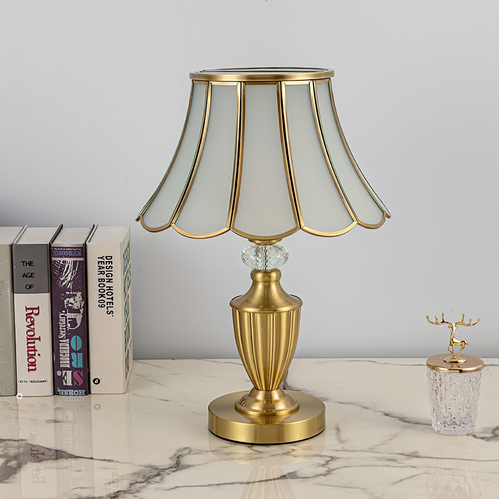 WINTHORPE CRYSTAL ENCRUSTED TABLE LANTERN