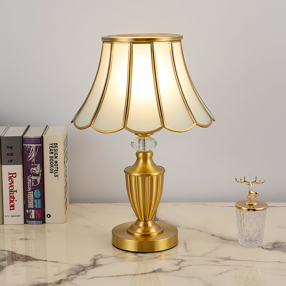 WINTHORPE CRYSTAL ENCRUSTED TABLE LANTERN