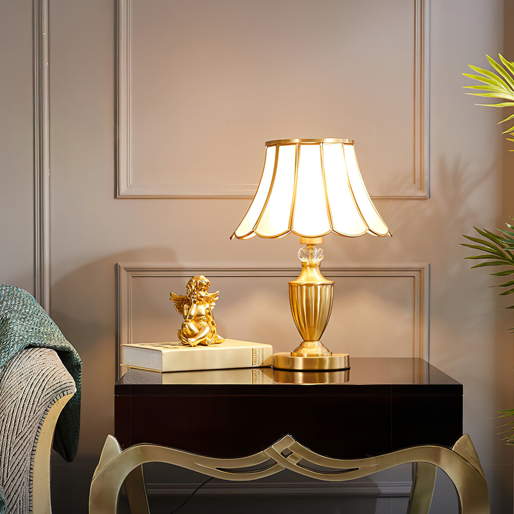 WINTHORPE CRYSTAL ENCRUSTED TABLE LANTERN