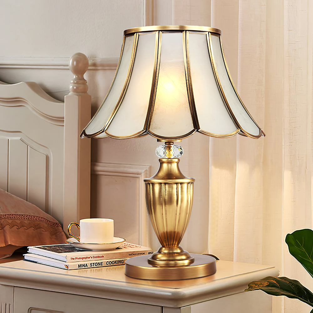WINTHORPE CRYSTAL ENCRUSTED TABLE LANTERN