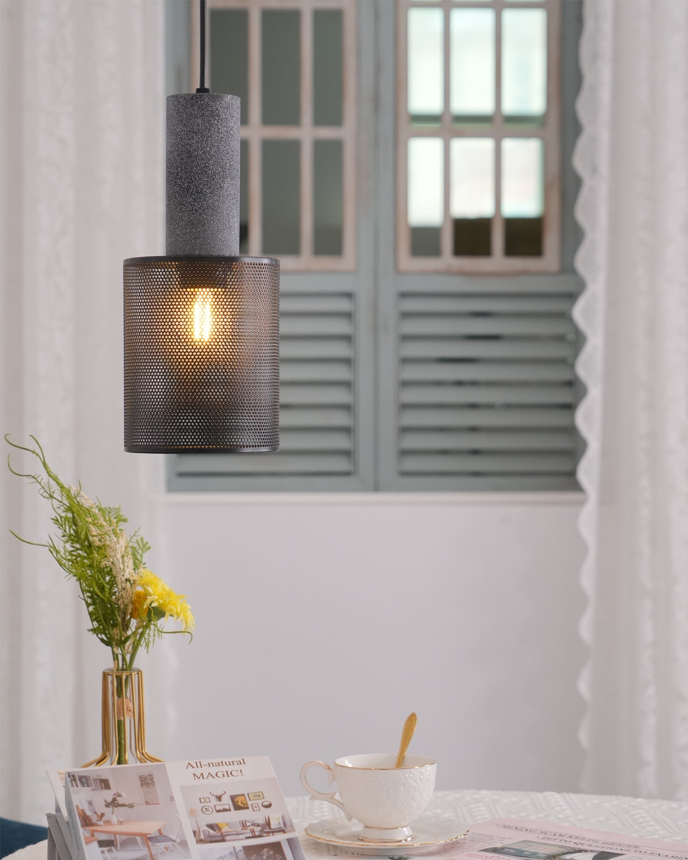 WINTHROP CONCRETE HANGING LANTERN