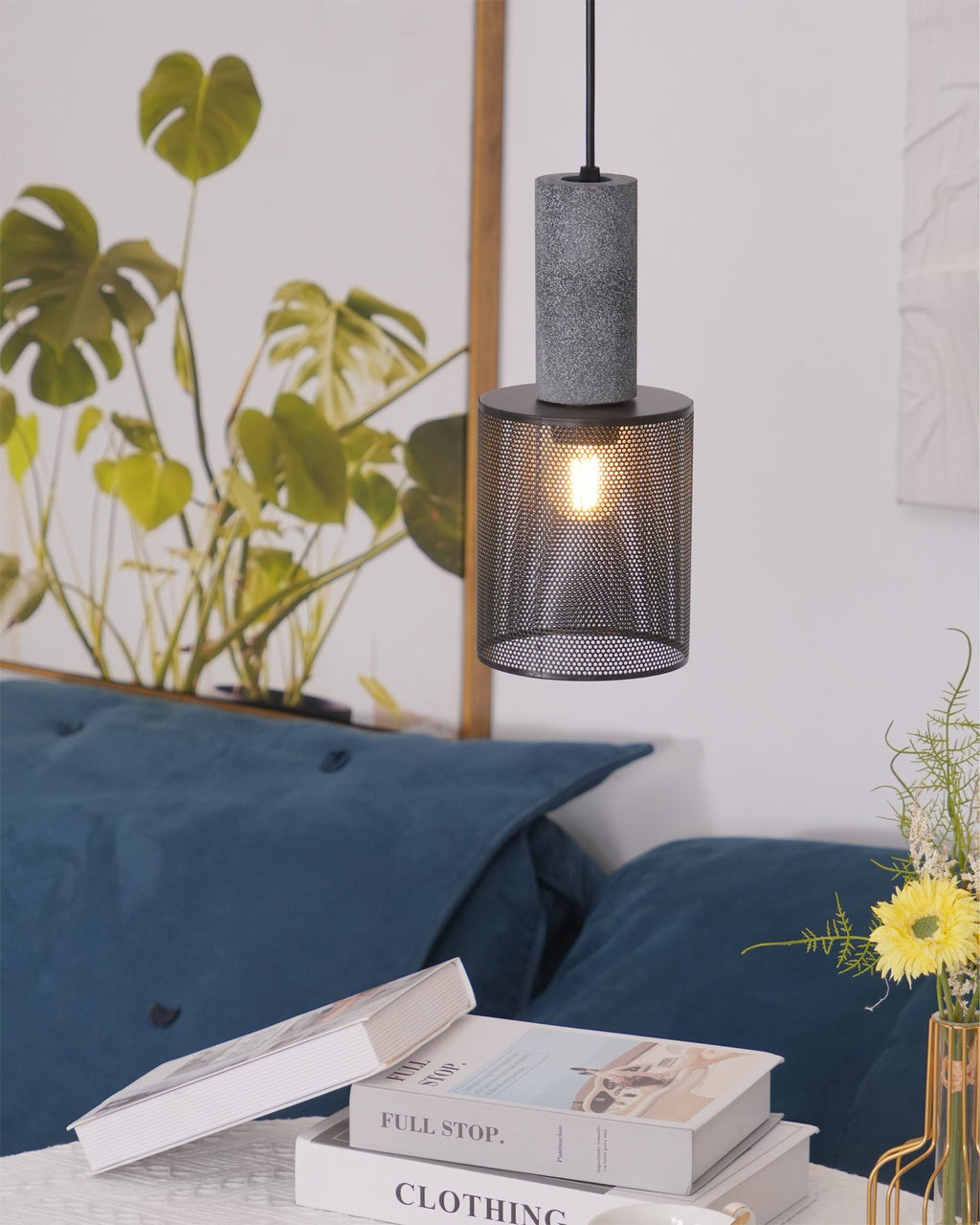 WINTHROP CONCRETE HANGING LANTERN