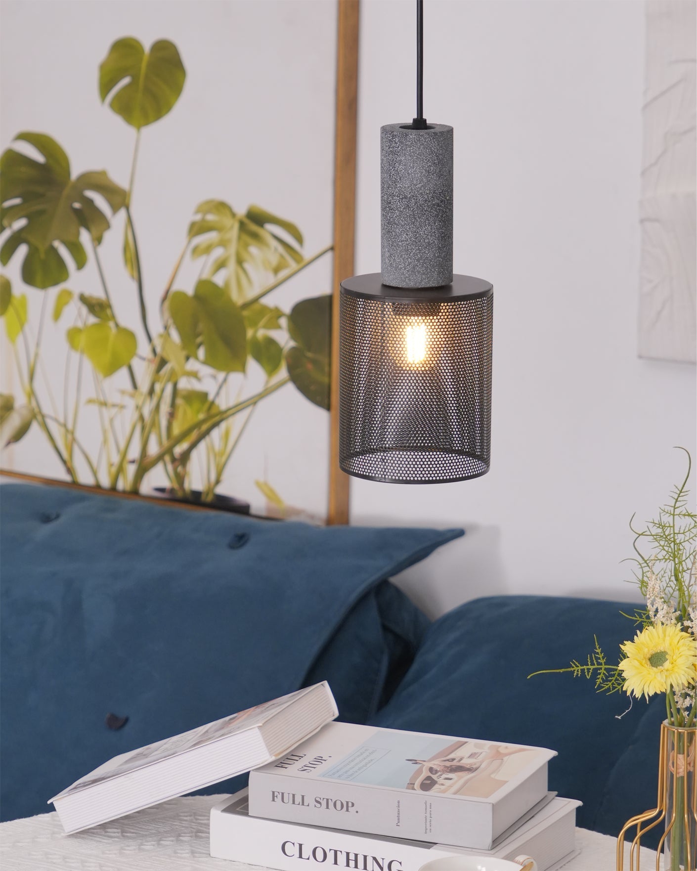 WINTHROP CONCRETE HANGING LANTERN