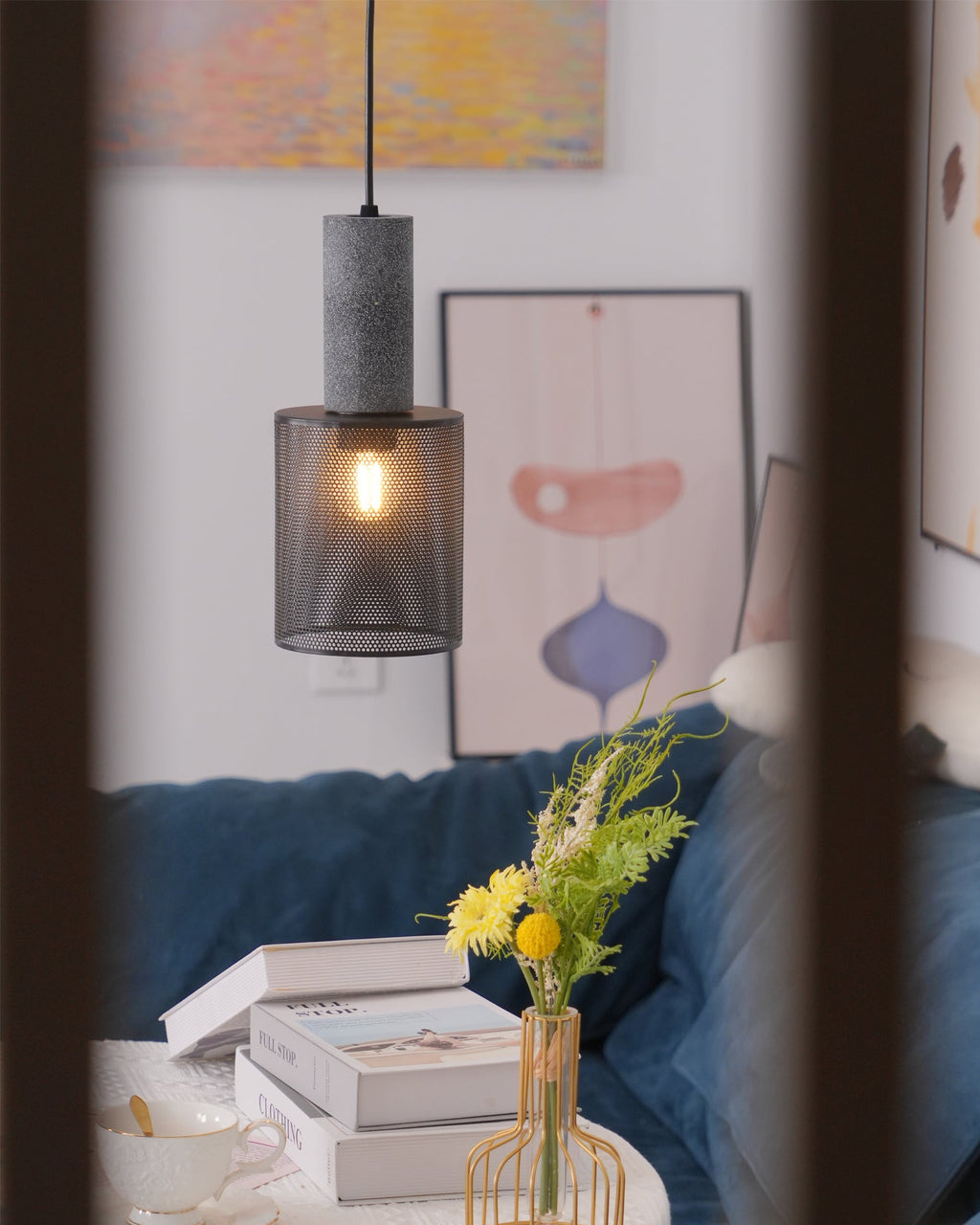 WINTHROP CONCRETE HANGING LANTERN