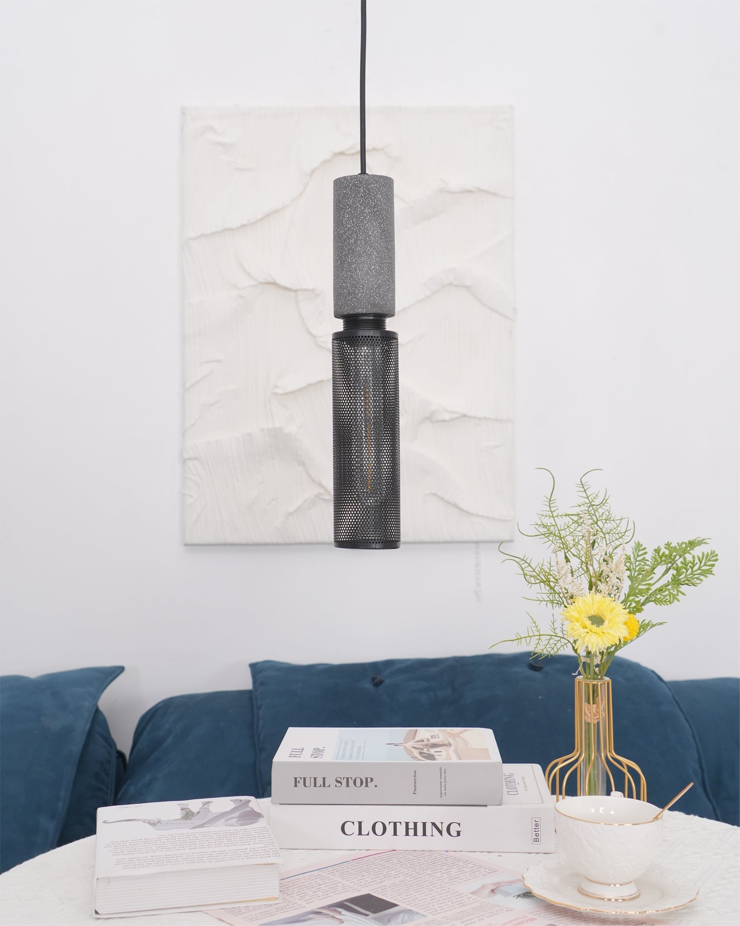 WINTHROP CONCRETE HANGING LANTERN