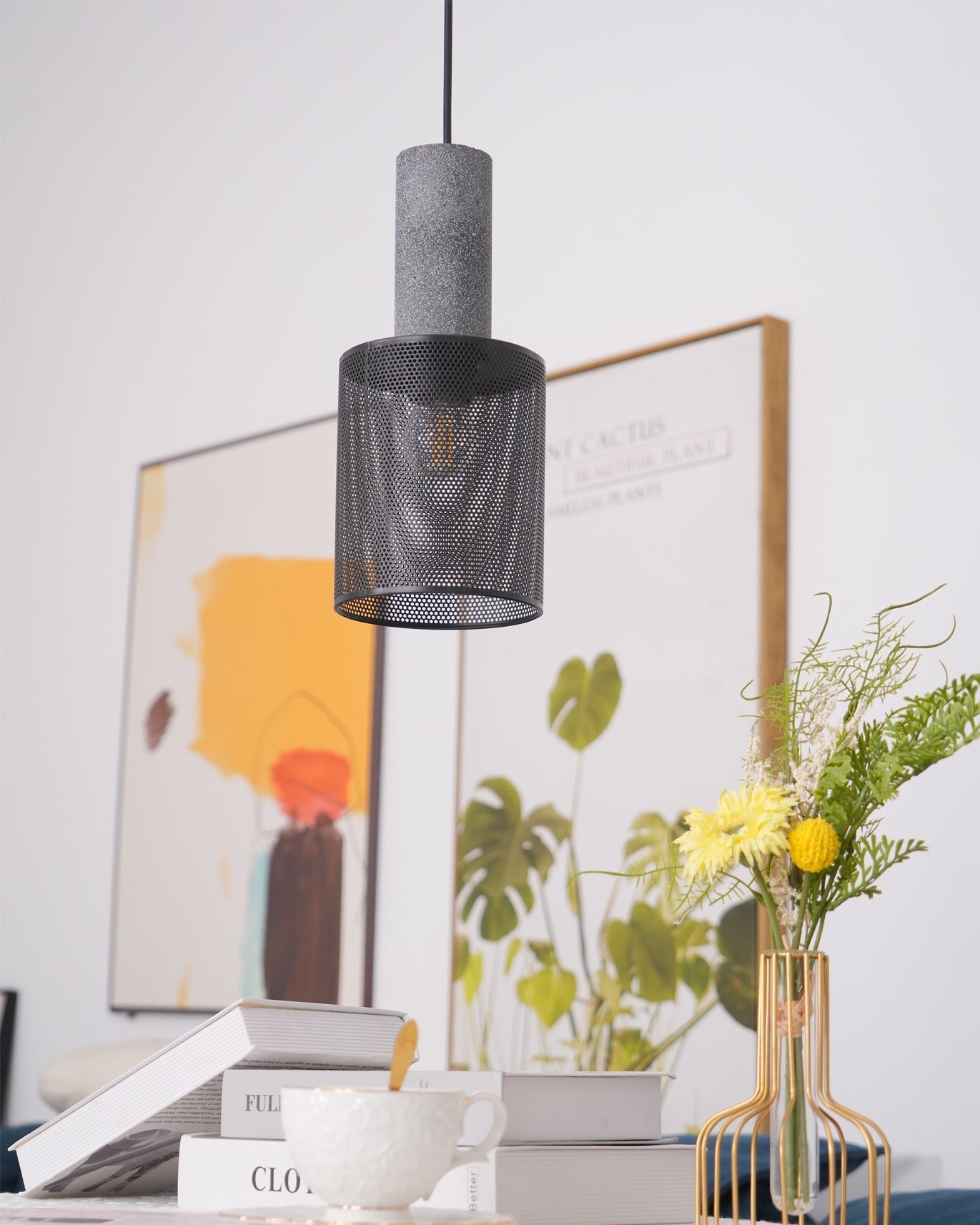 WINTHROP CONCRETE HANGING LANTERN
