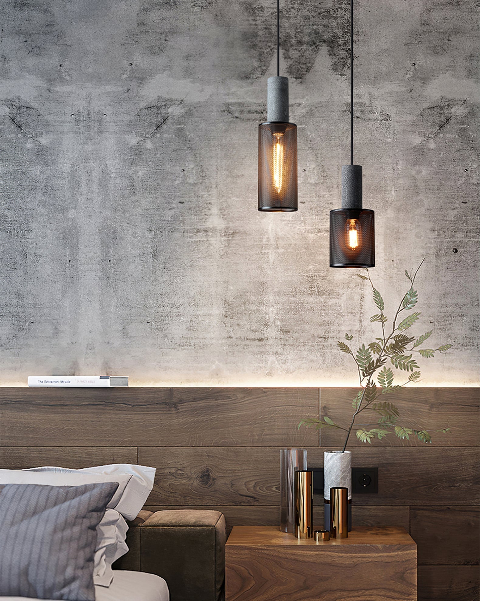 CAVENDISH CEMENT GLOW PENDANT