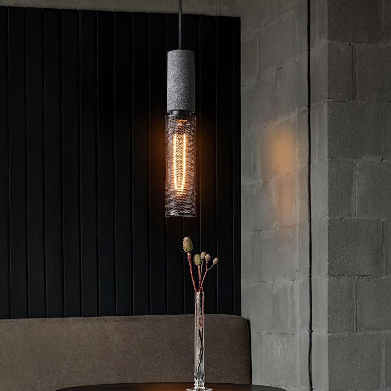WINTHROP CONCRETE HANGING LANTERN