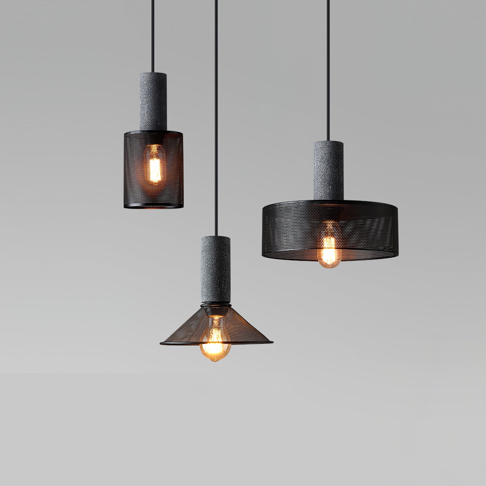 WINTHROP CONCRETE HANGING LANTERN