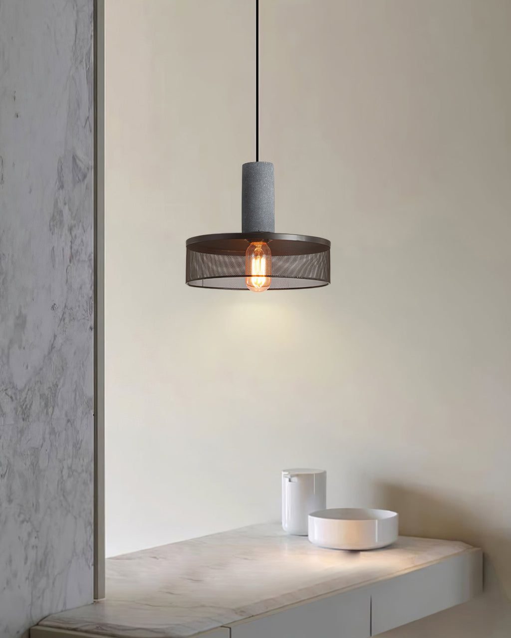 CAVENDISH CEMENT GLOW PENDANT