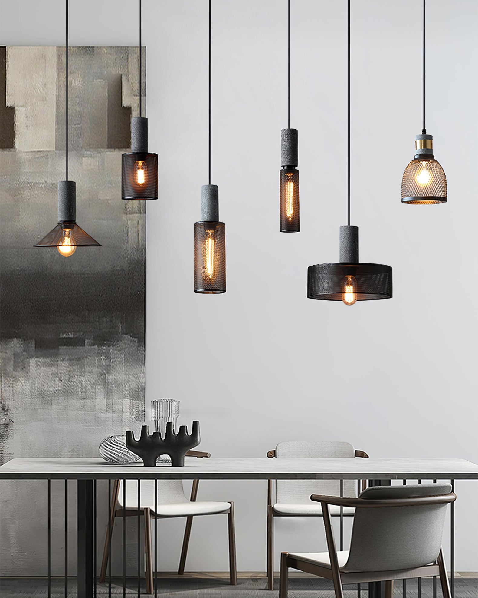 WINTHROP CONCRETE HANGING LANTERN