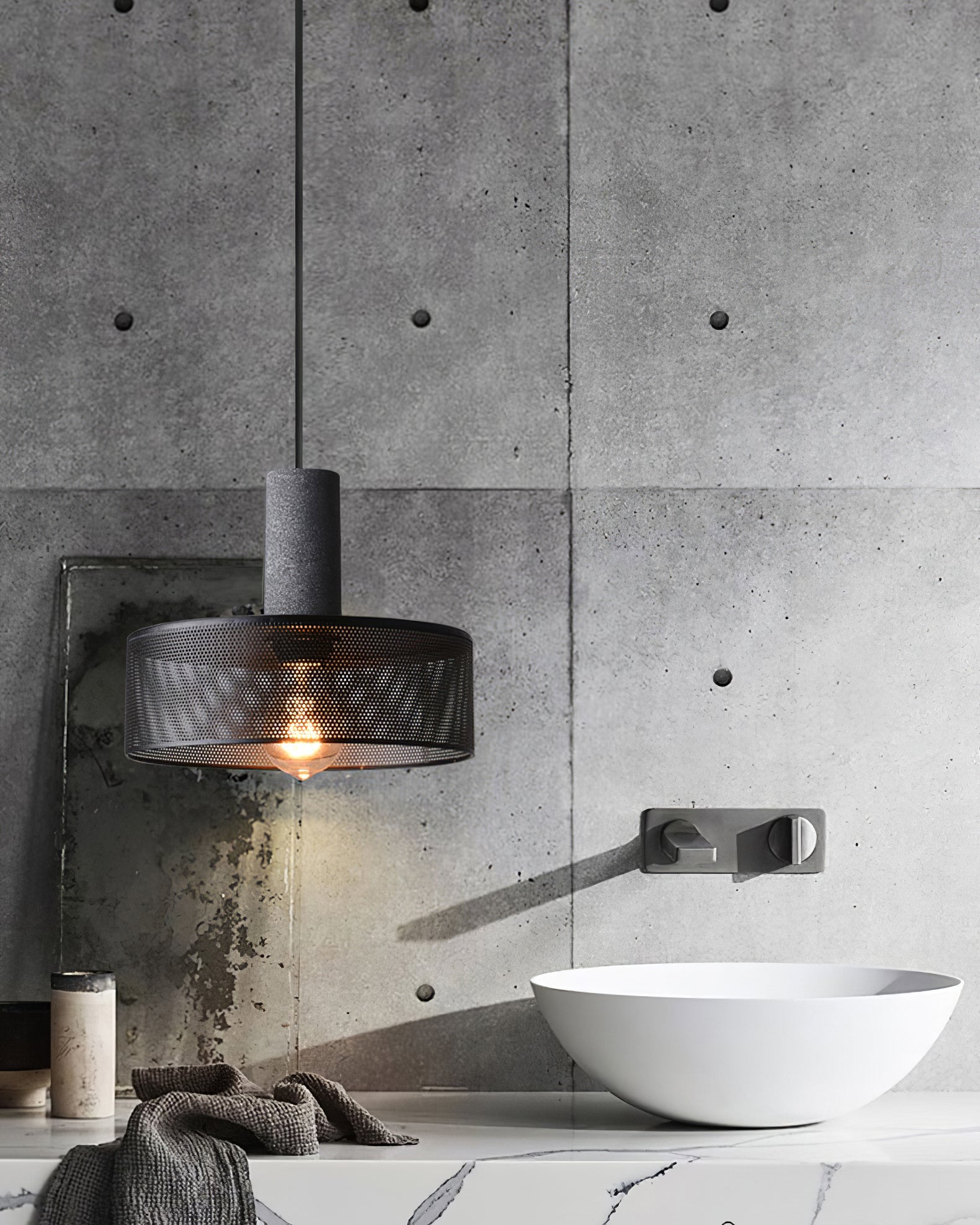 CAVENDISH CEMENT GLOW PENDANT