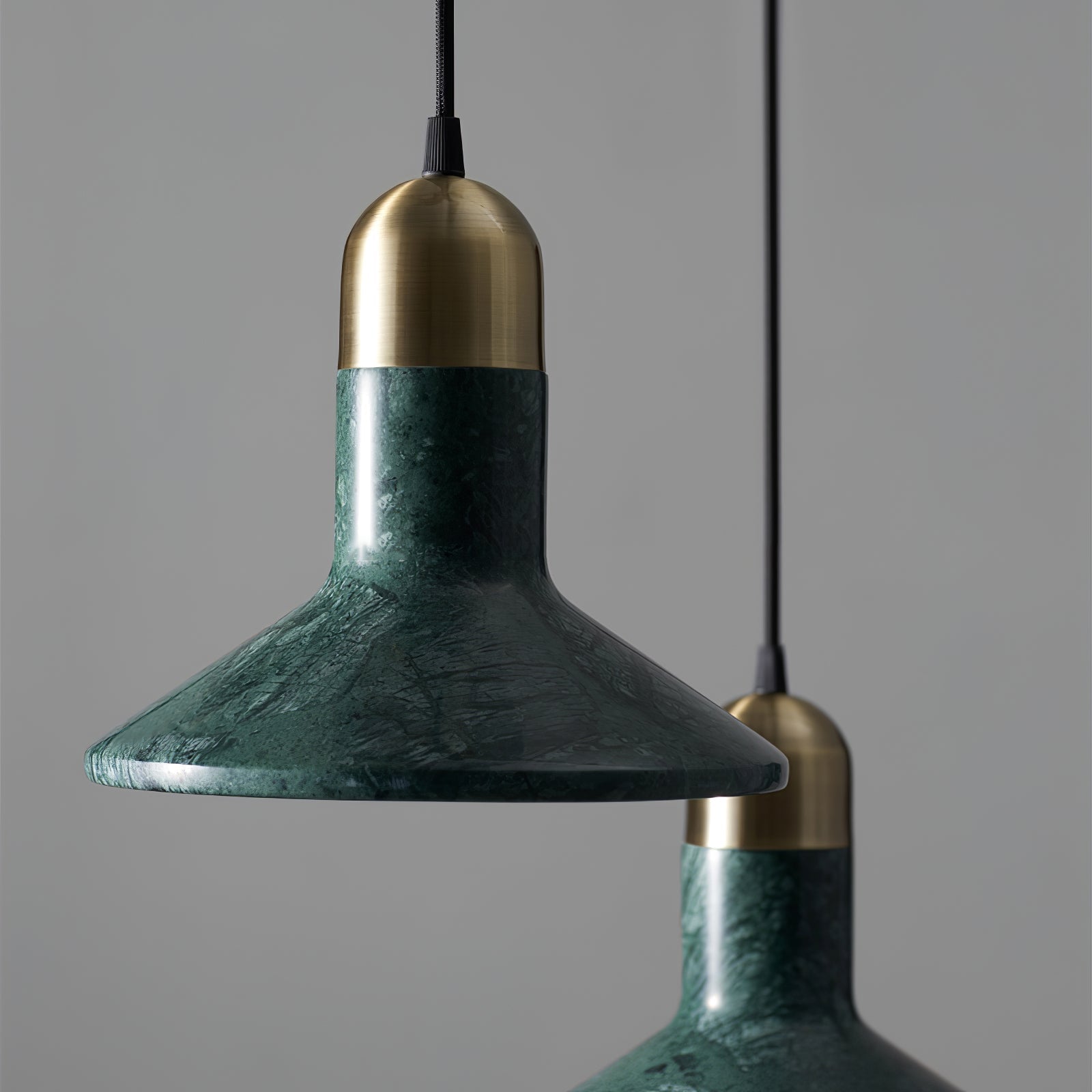 CARLETON MARBLE CONE HANGING LAMP