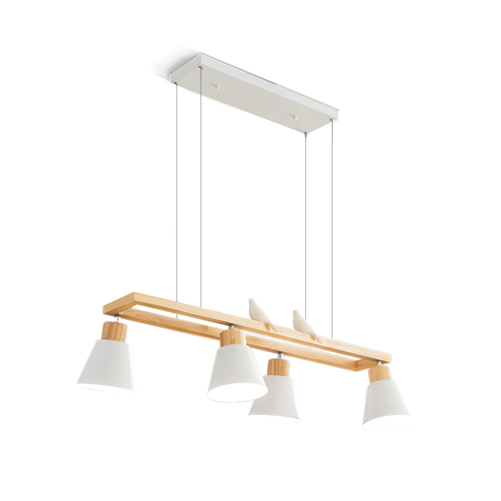 HEATHCLIFF WOODEN CONICAL LIGHTING FIXTURE