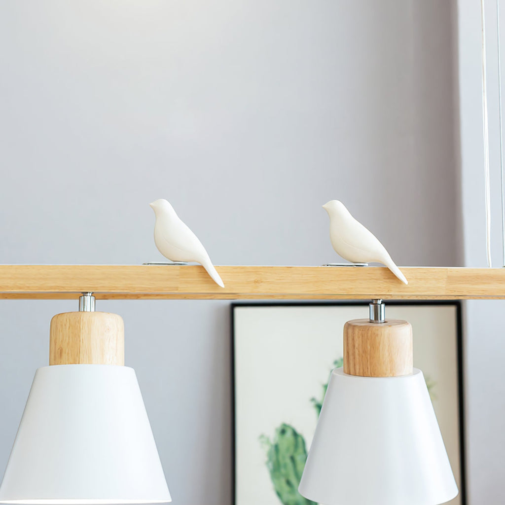 HEATHCLIFF WOODEN CONICAL LIGHTING FIXTURE