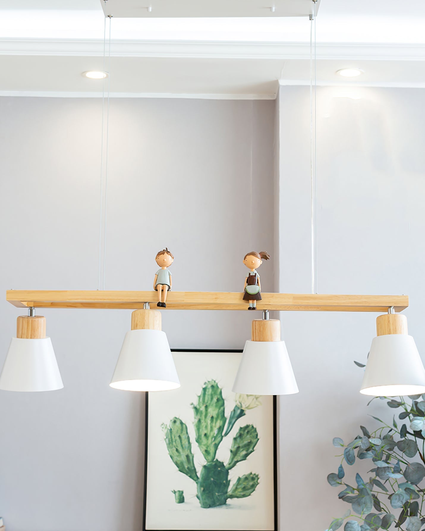 HEATHCLIFF WOODEN CONICAL LIGHTING FIXTURE