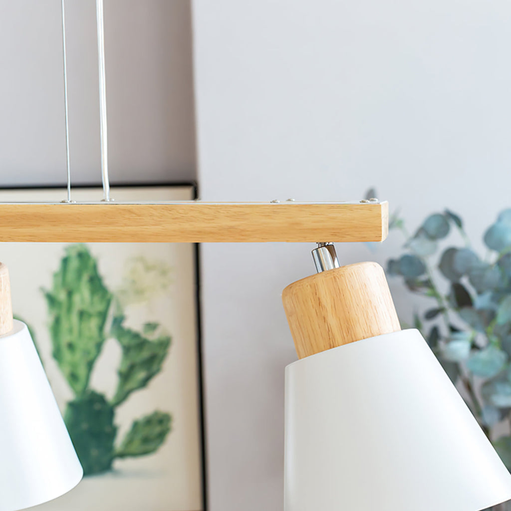 HEATHCLIFF WOODEN CONICAL LIGHTING FIXTURE